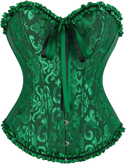 frawirshau Women's Overbust Costume Corset Renaissance Victorian