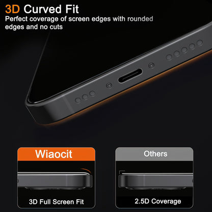 Wiaocit Tempered Glass Privacy Screen Protector for iPhone 15 Pro