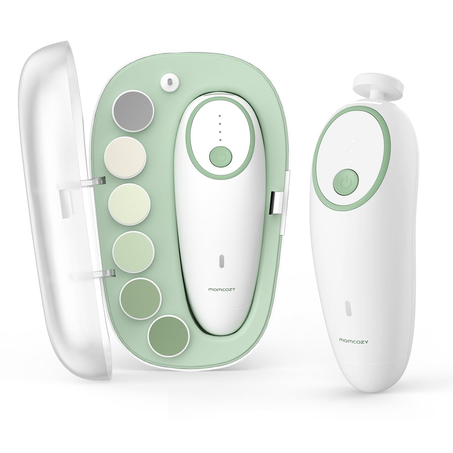 Momcozy Baby Nail File Electric, Gentle Night Light Baby Nail Trimmer
