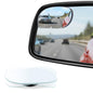 LivTee Blind Spot Mirror, 2" Round HD Glass Frameless Convex Rear View Mirrors Exterior Accessories with Wide Angle Adjustable Stick for Car SUV and Trucks, Pack of 2