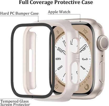 6-Pack Case with Screen Protector for Apple Watch SE3/SE2/SE/6/5/4 40mm