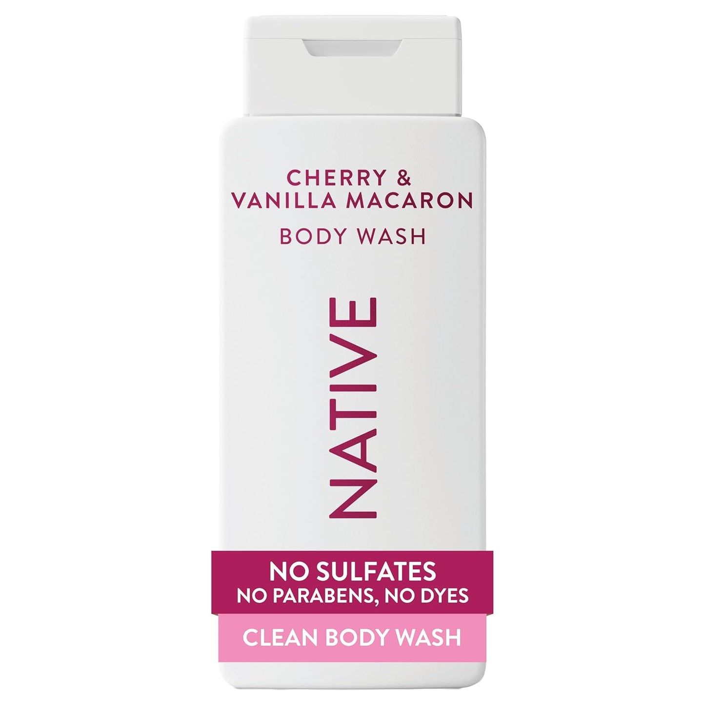 Native Clean Body Wash, Gentle & pH-balanced for Sensitive Skin, 24-Hr Freshness for Women & Men, Vegan & Cruelty-Free, Free of Sulfates, Parabens & Phthalates, Cashmere & Rain, 18 fl oz