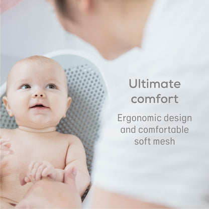Angelcare Soft-Touch Baby Bath Support & Rinser Bundle, Aqua