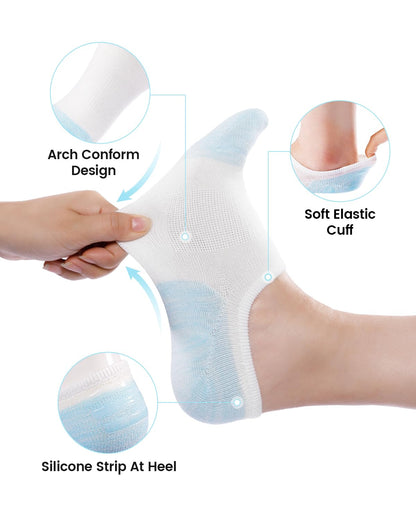 IDEGG Women & Men No Show Low Cut Anti‑Slip Casual Sports Running Socks