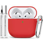 Ljusmicker for AirPods 4 Case 2024 with Cleaner Kit,Milk Tea