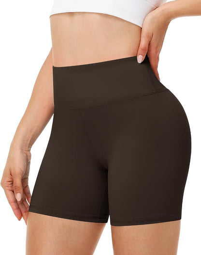 Runhit Women's Workout Biker Shorts - 3"/5"/8" High Waisted Tummy Control Spandex Booty Shorts for Volleyball Gym Yoga Dance