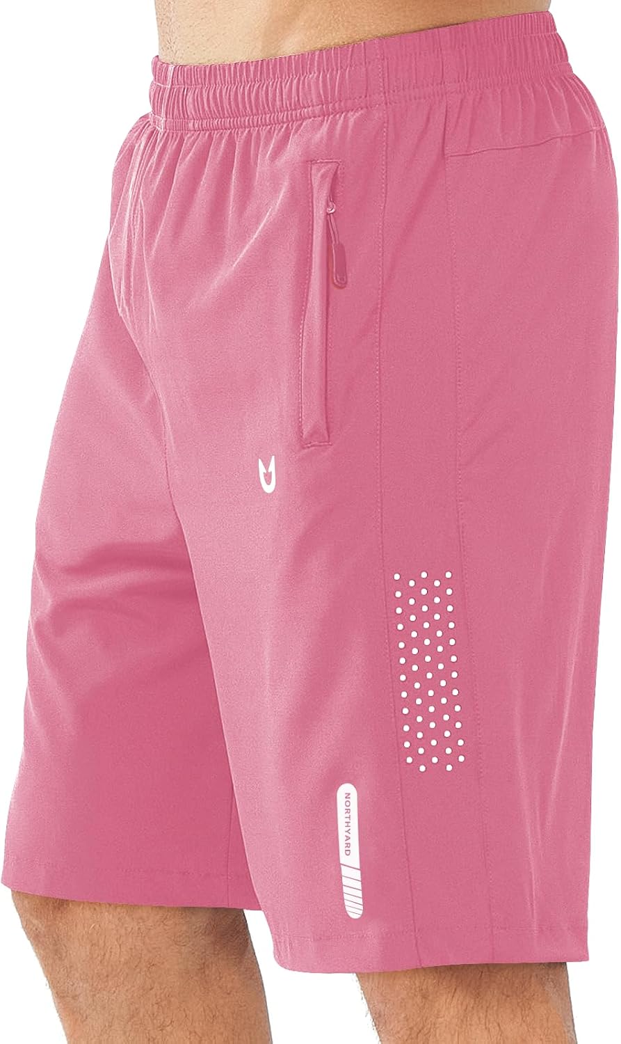 NORTHYARD Men's Athletic Running Shorts Gym Workout 7"/9"/5" Zipper Pockets