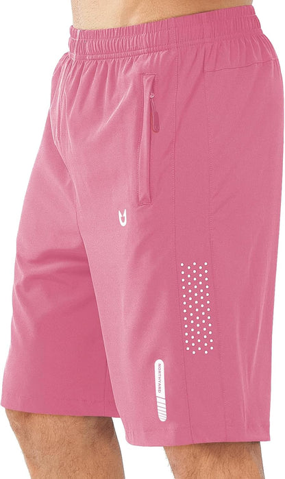 NORTHYARD Men's Athletic Running Shorts Gym Workout 7"/9"/5" Zipper Pockets