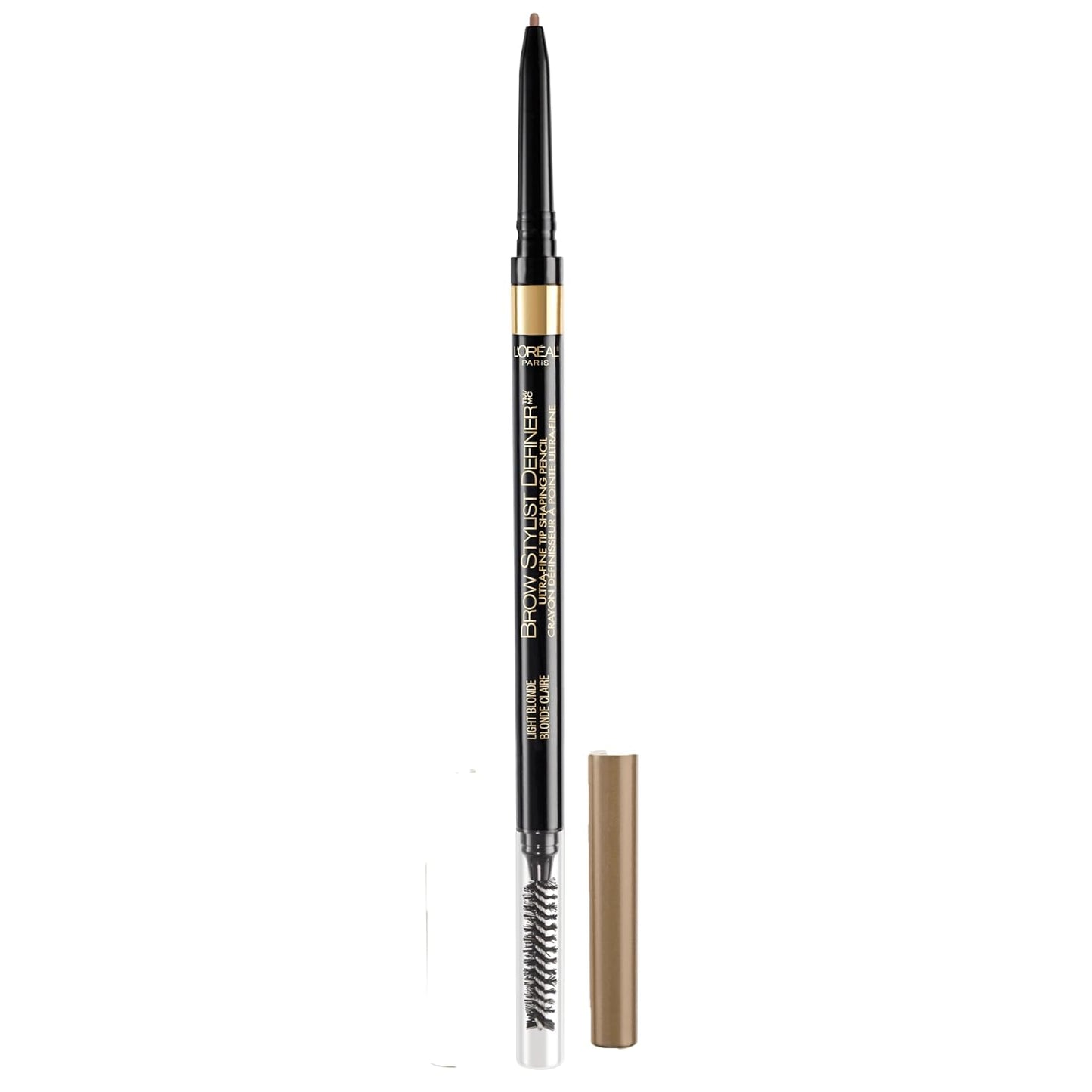 L'Oreal Paris Makeup Brow Stylist Definer Waterproof Eyebrow Pencil, Ultra-Fine Mechanical Pencil, Draws Tiny Brow Hairs and Fills in Sparse Areas and Gaps, Brunette, 0.003 Ounce (Pack of 2)