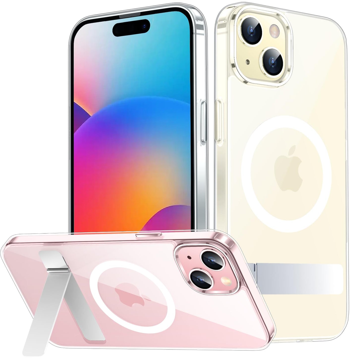 SPIDERCASE Magnetic for iPhone 17 Pro Max Case,with Kickstand,Clear