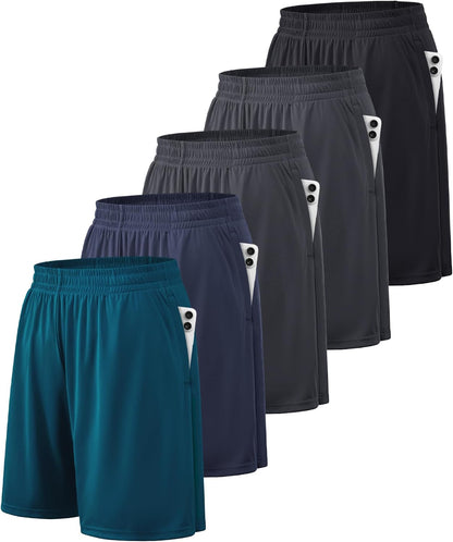 BALENNZ Mens Athletic Shorts with Pockets Quick Dry Workout Shorts Men