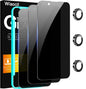Wiaocit Tempered Glass Privacy Screen Protector for iPhone 15 Pro