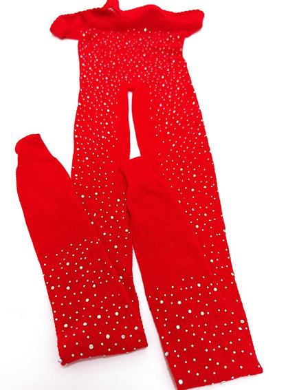 VEBZIN Sparkly Fishnets Stockings High Waist Tights for Women