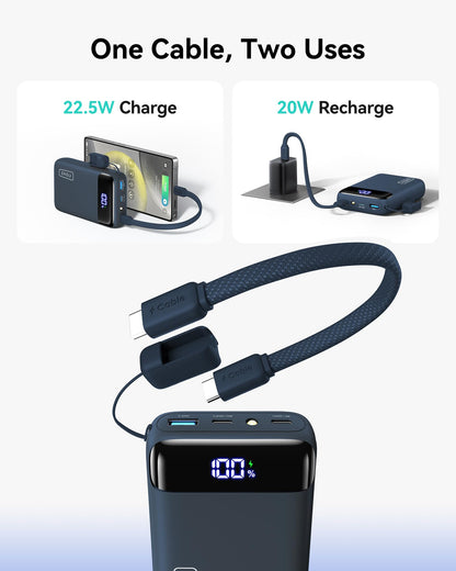 INIU Portable Charger, Smallest 20000mAh 22.5W Fast Charging Power Bank