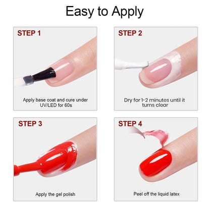 Beetles 2 Pcs 15ml No Wipe Gel Top Coat and Base Coat Set