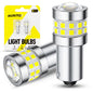 AUXITO 194 LED Bulbs for License Plate Light 168 175 2825 W5W T10 24-SMD 3014 Chipsets 6000K White for Car Dome Door Map Dash Courtesy Cargo License Plate Lights, Pack of 2