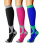 CHARMKING Compression Socks for Women & Men Circulation (3 Pairs) 15-20 mmHg is Best Support for Athletic Running Cycling