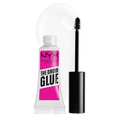 NYX PROFESSIONAL MAKEUP The Brow Glue, Extreme Hold Tinted Eyebrow Gel - Dark Brown