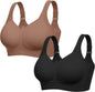 LetsJoli Jelly Bras for Women No Underwire Plus Size Push Up Supportive