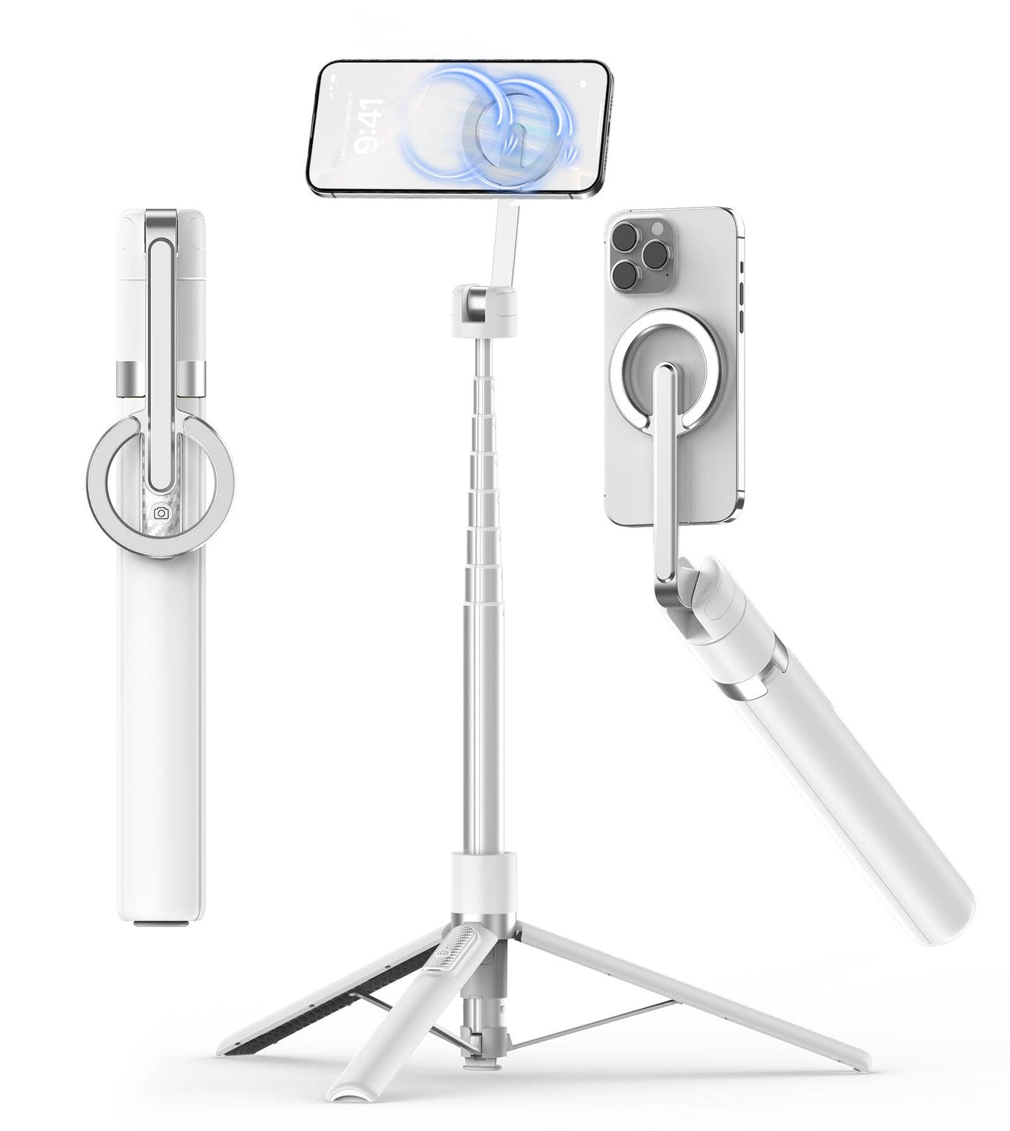 TONEOF 68" Magnetic Aluminum Phone Tripod Selfie Stick for iPhone & Android