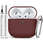 Ljusmicker for AirPods 4 Case 2024 with Cleaner Kit,Milk Tea