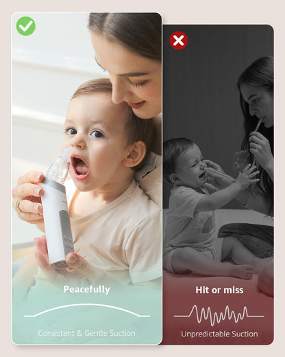 GROWNSY Nasal Aspirator for Baby, Electric Nose Sucker, Powerful Suction