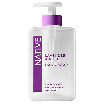 Native Liquid Hand Soap, Toasted Vanilla & Honey Scent, Non-Drying Formula for Soft, Smooth Hands, Made with Plant-Based Cleansers, Sulfate & Paraben Free, 13 oz Bottle