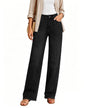 Women's High Waisted Stretchy Straight Leg Jeans Tummy Control Pants