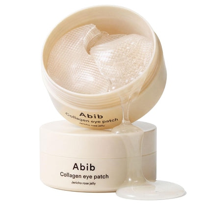 Abib PDRN Retinal Eye Patches for Rejuvenating & Puffy Eyes with Glow Jelly, Niacinamide, 60 Count, Korean Skin Care