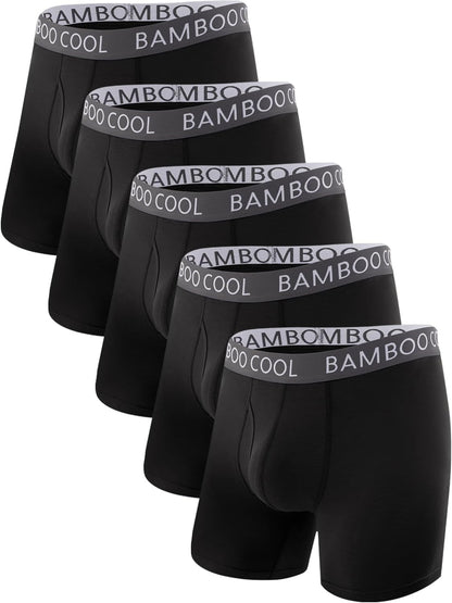 BAMBOO COOL Ultra Soft & breathable Mens Underwear Boxer Briefs Pack