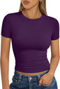 Trendy Queen Womens Short Sleeve T Shirt Basic Summer Top