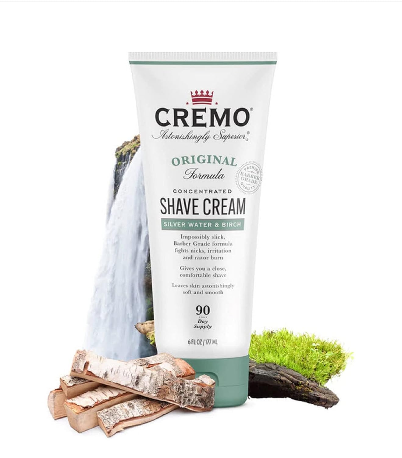 Cremo Shaving Cream for Men, Cooling, 6 Fl Oz