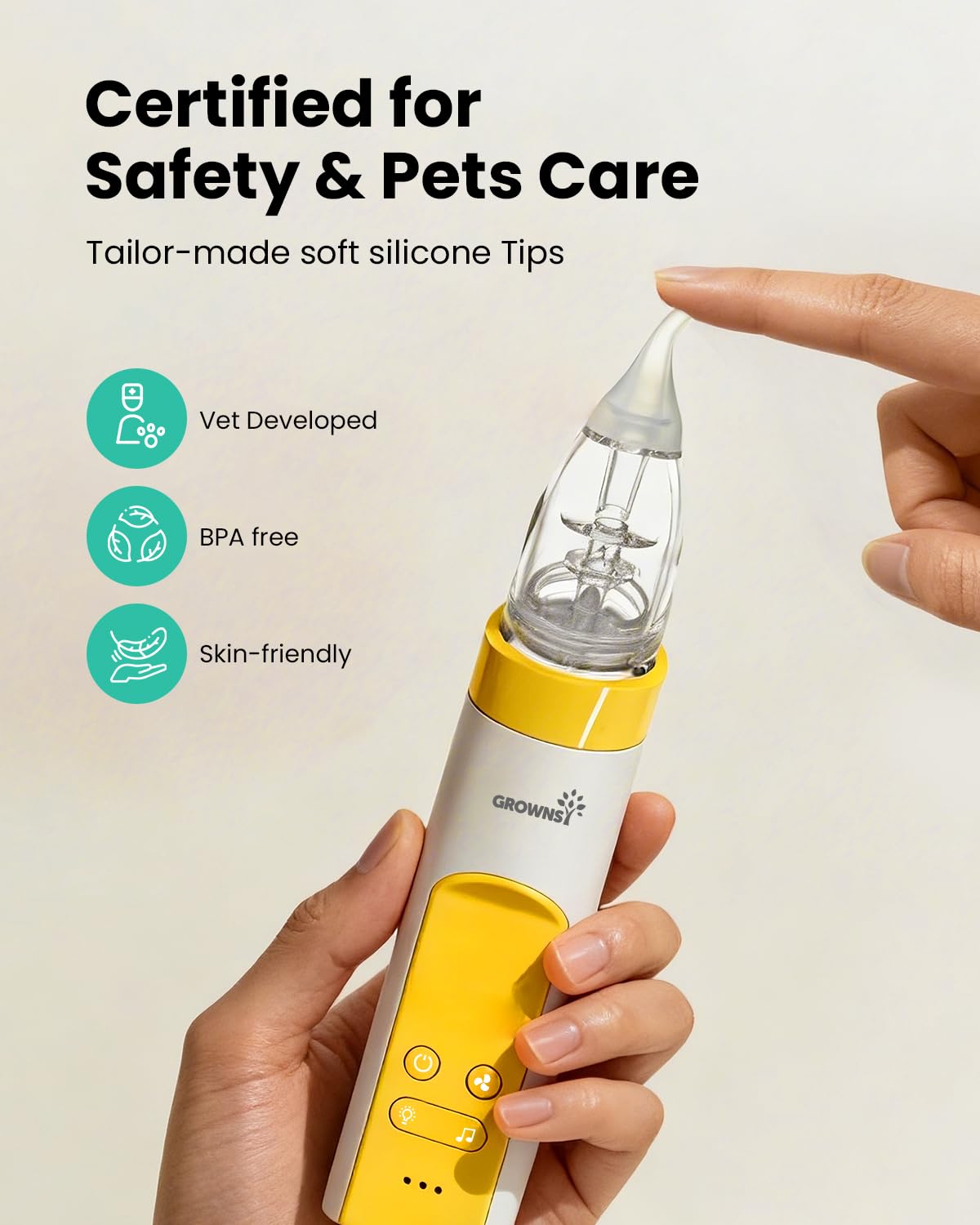GROWNSY Nasal Aspirator for Baby, Electric Nose Sucker, Powerful Suction