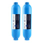 GLACIER FRESH RV/Marine Water Filter with 2 Flexible Hose Protectors 4 Pack