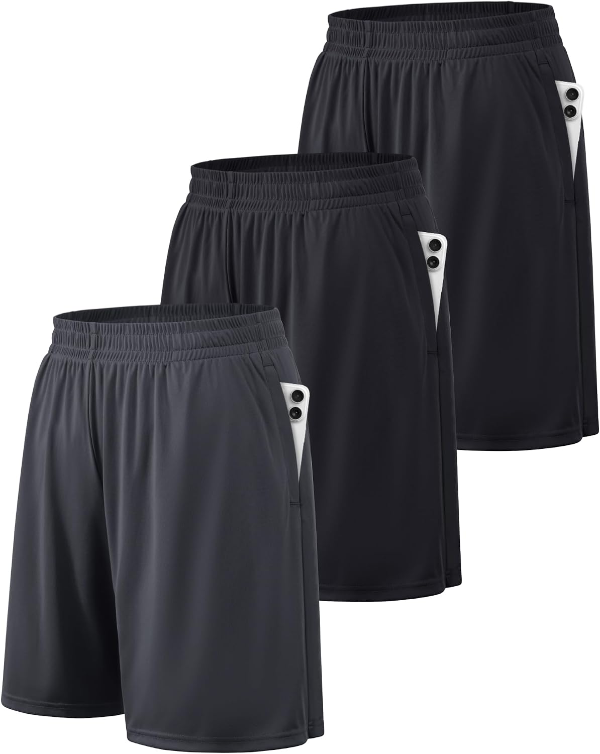 BALENNZ Mens Athletic Shorts with Pockets Quick Dry Workout Shorts Men
