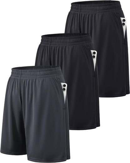 BALENNZ Mens Athletic Shorts with Pockets Quick Dry Workout Shorts Men