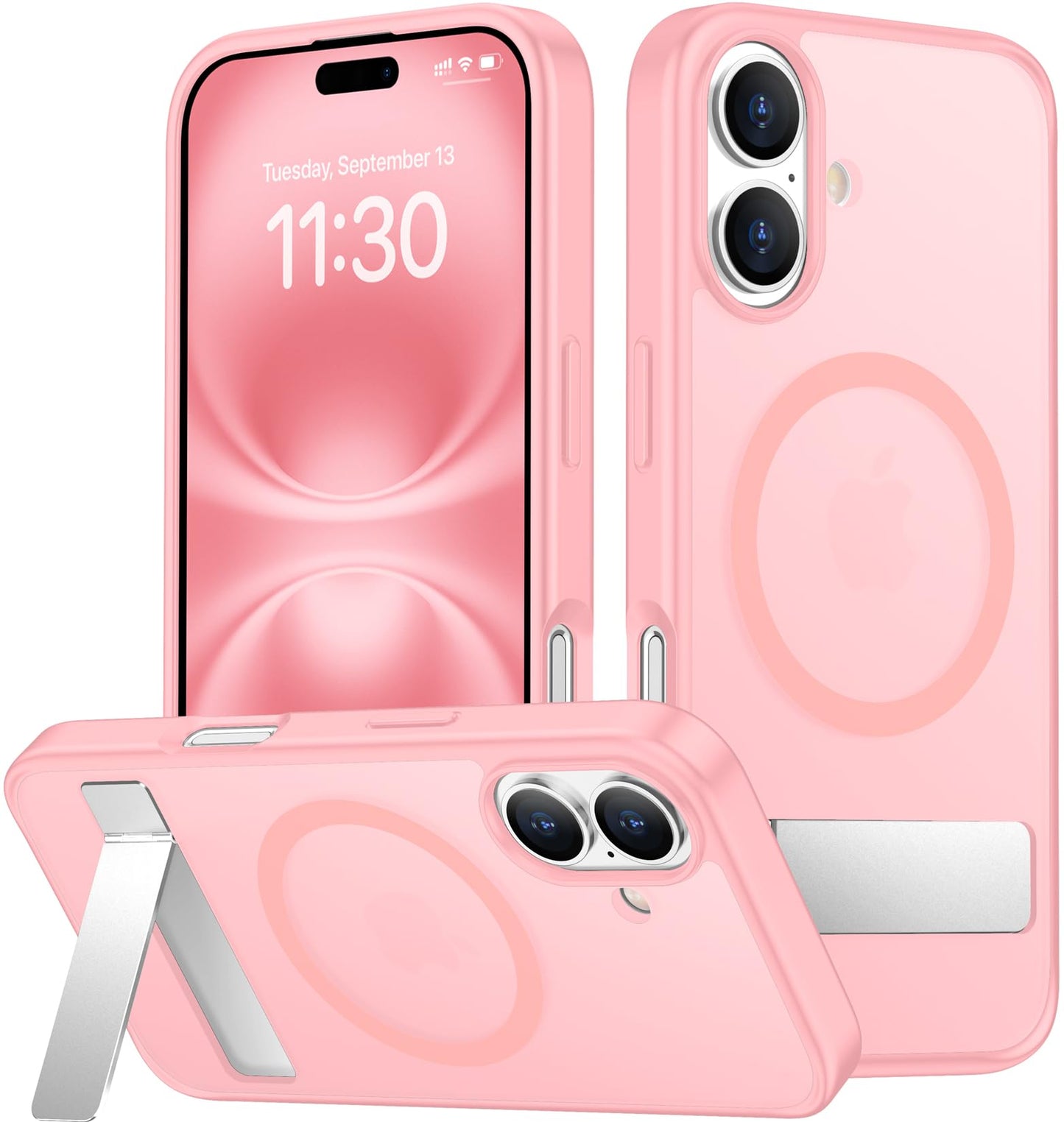 SPIDERCASE Magnetic for iPhone 17 Pro Max Case,with Kickstand,Clear