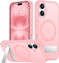 SPIDERCASE Magnetic for iPhone 17 Pro Max Case,with Kickstand,Clear