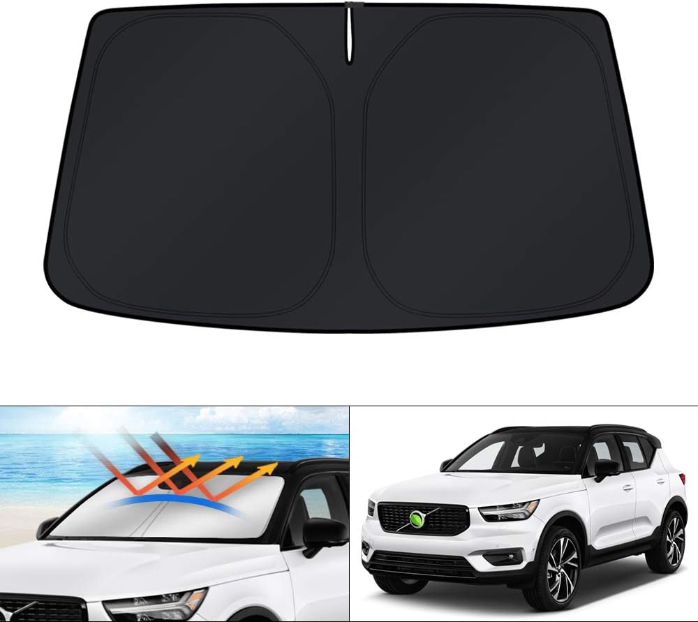 KUST Windshield Sun Shade for 2016 2017 2018 2019 2020 2021 2022 BMW X1 F48 Accessories Custom Fit Sunshade Foldable Window Sun Visor Protector Blocks UV Rays Keep Your Car Cooler
