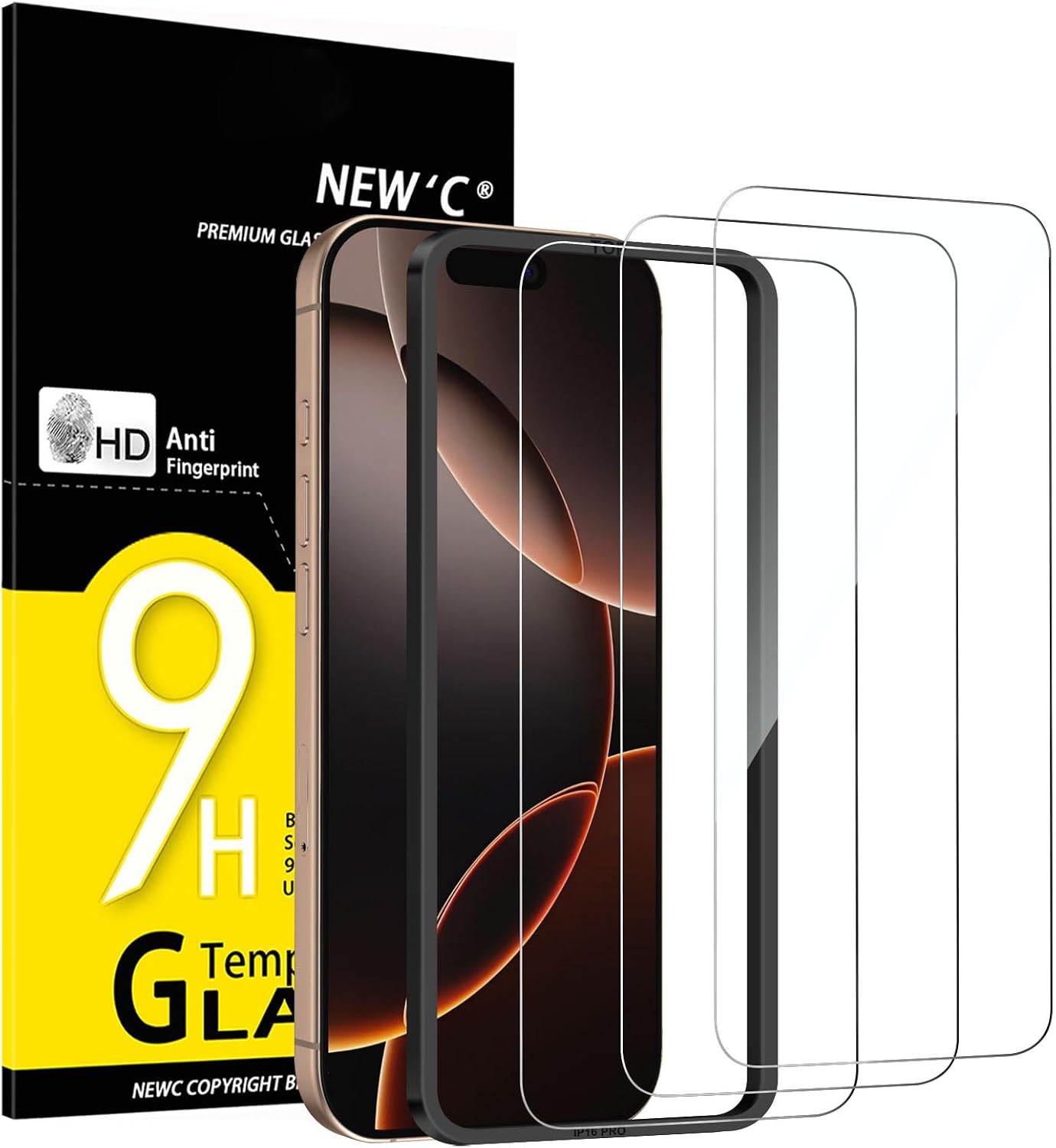 NEW'C for iPhone 17, iPhone 17 Pro, iPhone 16 Pro Screen Protector