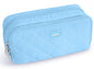 Sooez Large Pencil Case Pouch, Extra Big Pencil Bag with 8 Compartments, Pen Bag Wide Opening, Soft Quilted Pencil Pouch Organizer with Zipper, Portable Pencil Case for Teen Girls, Beige