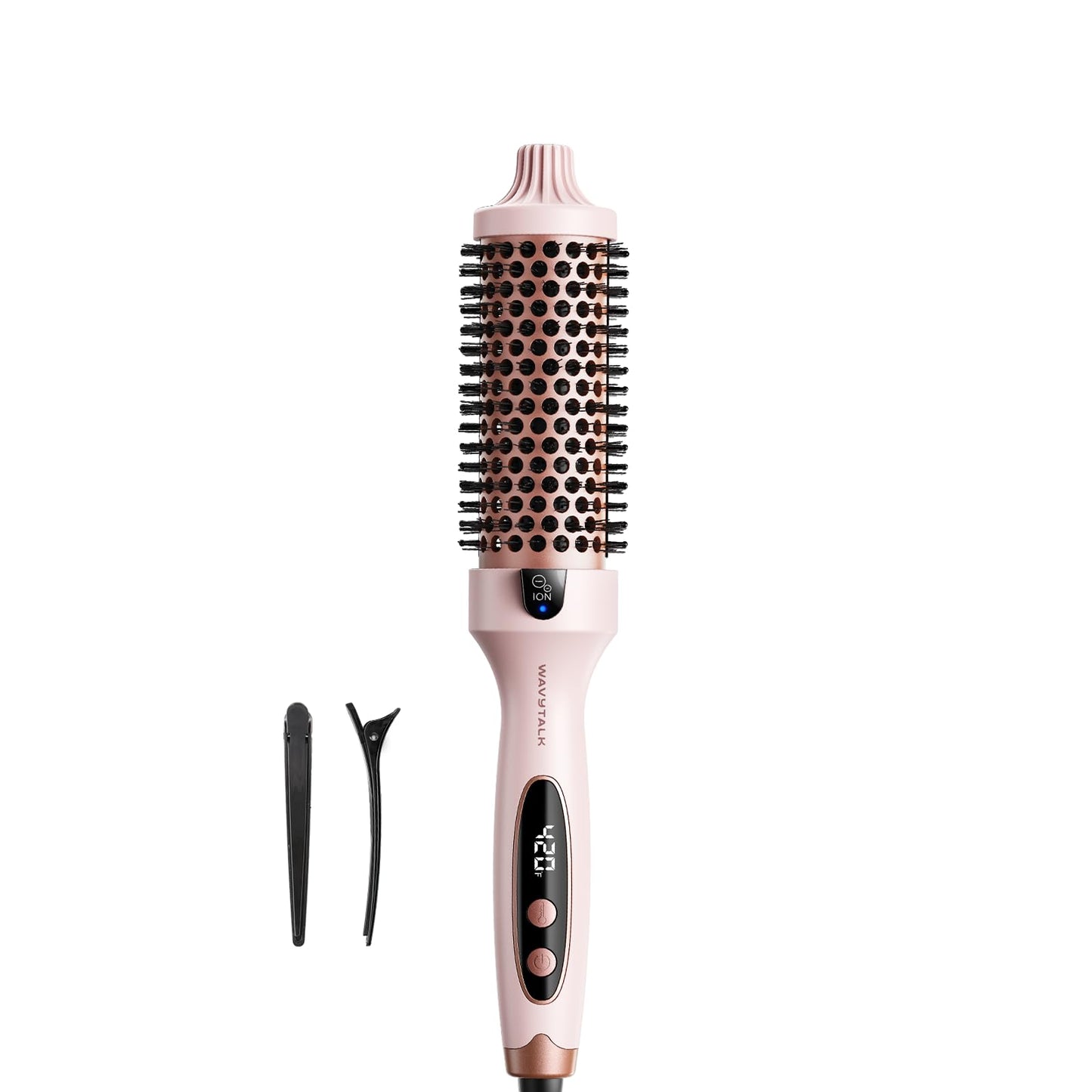 Wavytalk Thermal Brush Blowout Boost 1.5″ Heat Round Brush for Blowout Look