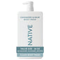 Native Clean Body Wash, Gentle & pH-balanced for Sensitive Skin, 24-Hr Freshness for Women & Men, Vegan & Cruelty-Free, Free of Sulfates, Parabens & Phthalates, Sandalwood & Shea Butter, 36 oz
