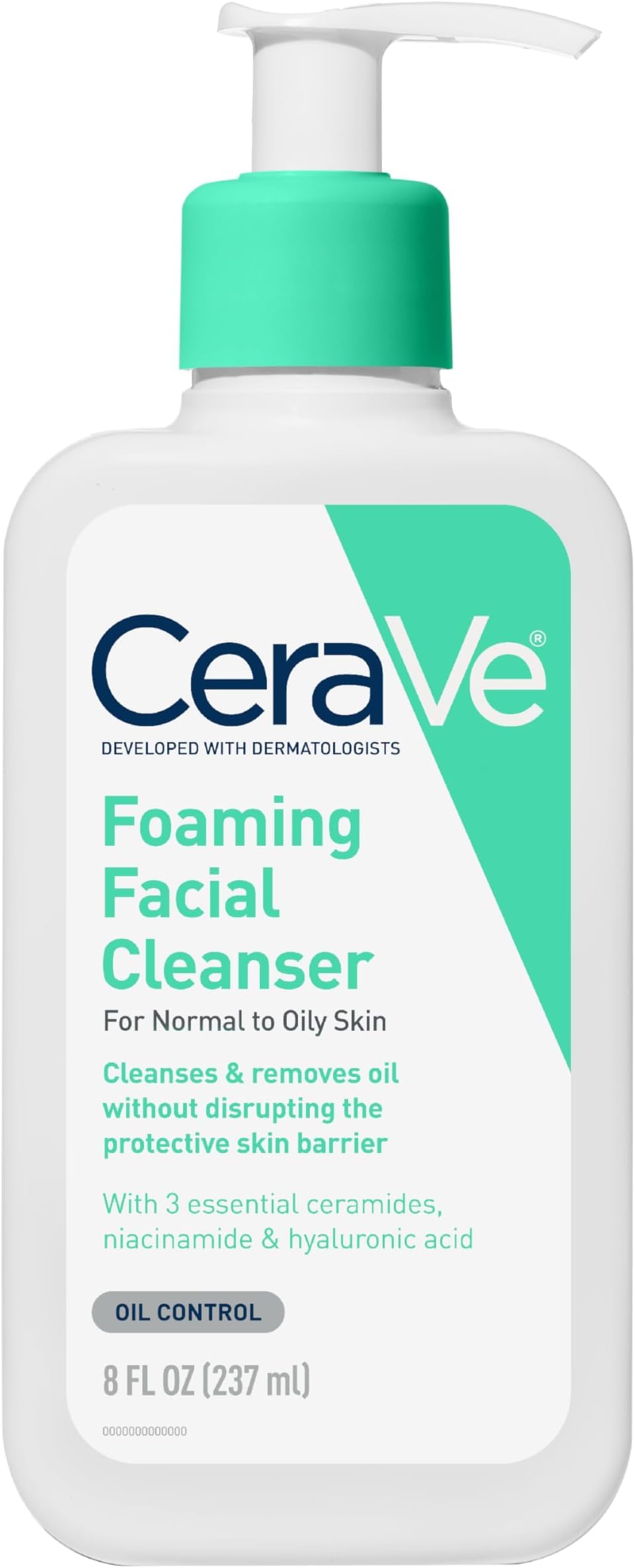 CeraVe Foaming Facial Cleanser, Face Wash for Oily Skin, 16fl oz