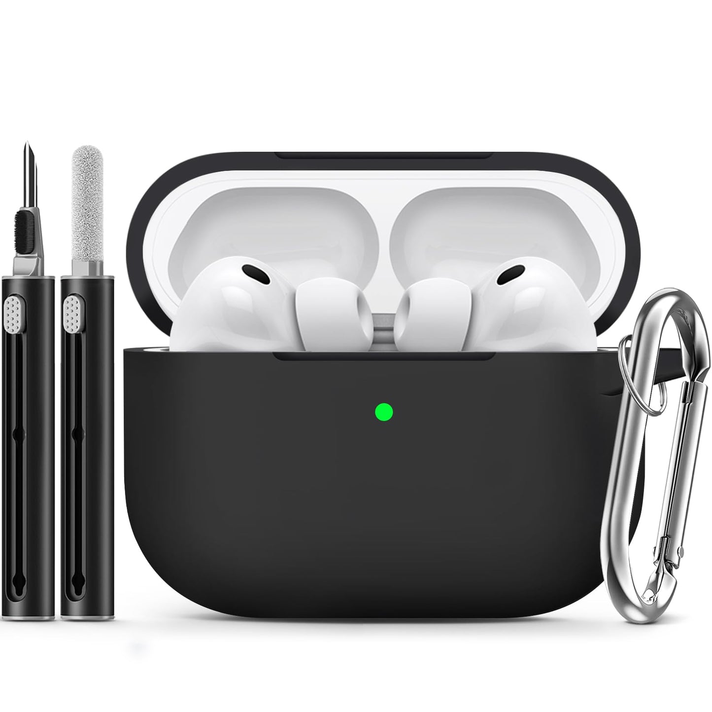 Ljusmicker for AirPods 4 Case 2024 with Cleaner Kit,Milk Tea