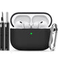 Ljusmicker for AirPods 4 Case 2024 with Cleaner Kit,Milk Tea