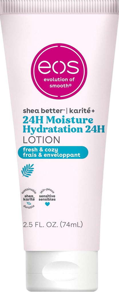 eos 24H Moisture Travel Body Lotion- Vanilla Cashmere, 2.5 fl oz