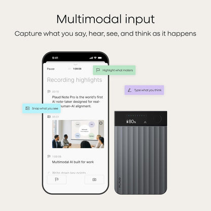 Plaud Note Pro AI Voice Recorder Transcribe & Summarize for Meetings Calls