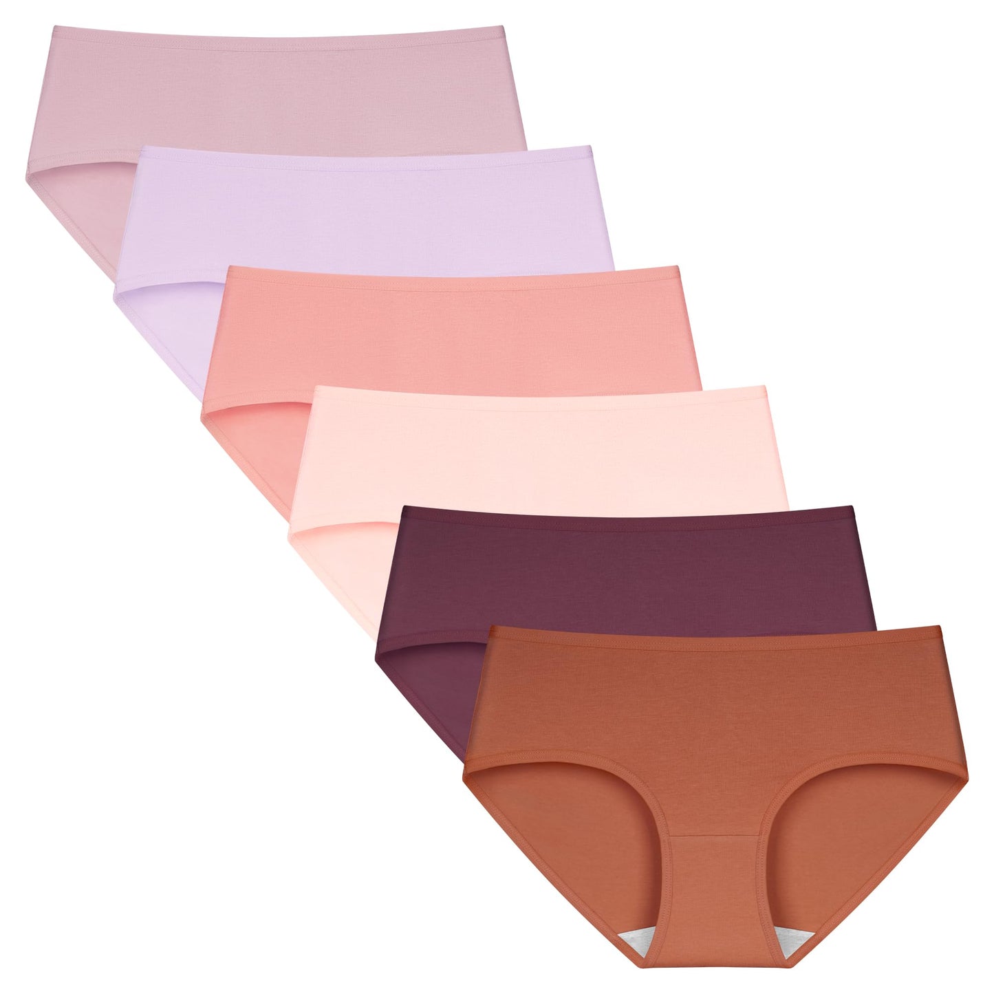 INNERSY Womens Underwear Cotton Hipster Panties Regular & Plus Size 6-Pack