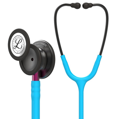 3M Littmann Classic III Monitoring Stethoscope, 5803, More Than 2X as Loud, Weighs Less, Stainless Steel Black-Finish Chestpiece, 27" Black Tube, Stem and Headset